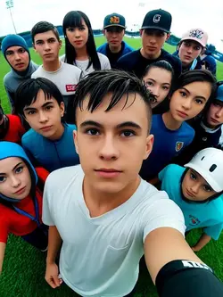 Selfie com os Amigos