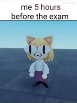 me b4 the exam🥀💔
