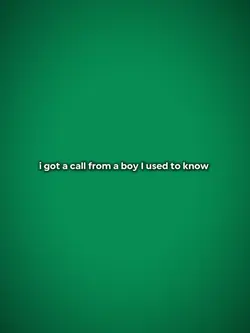 i got a call