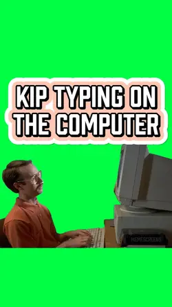 TYPING ON COMPUTER