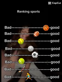 Rank sports…