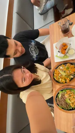 Look up with food