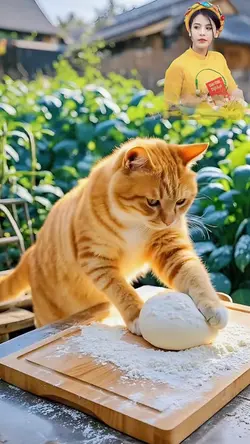 Ai Cat Making Potato