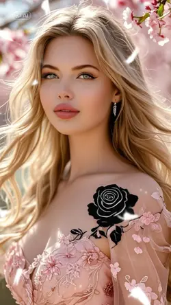Black rose tattoo