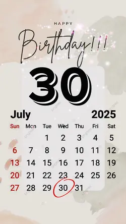 HBD 30 JULY 2025