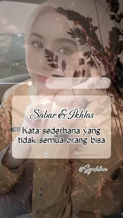 Sabar dan Ikhlas 
