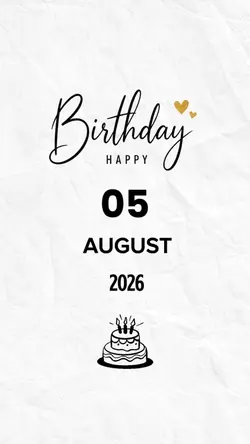 Birthday 5 August