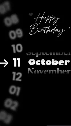 HBD 11 OCTOBER