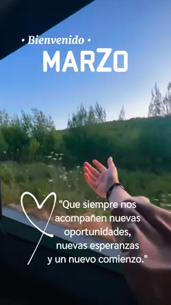 bienvenido marzo