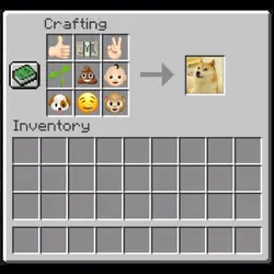Minecraftのクラフト画面のです！