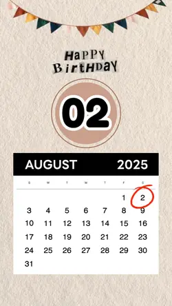 birthday 2August2025