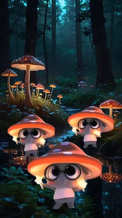 Dancing mushrooms