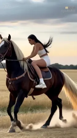 andando de cavalo 🐎 