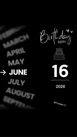 Birthday 16 June