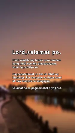 Lord, salamat po