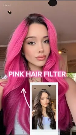 Pink hair filter 
