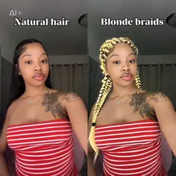 Blonde braids 