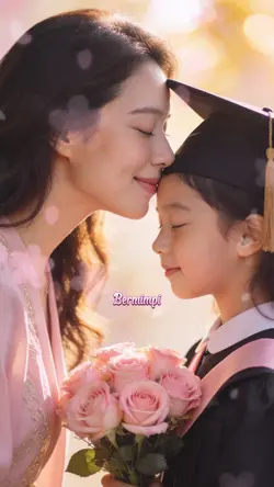 wisuda anak dan ibu
