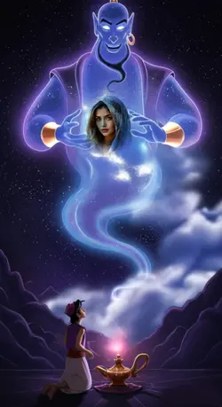 Aladdin and lamp