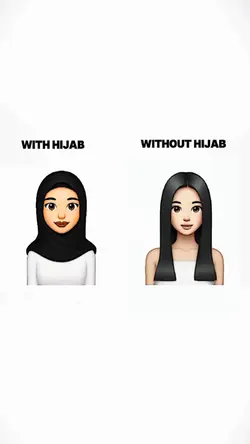 with hijab x withuot
