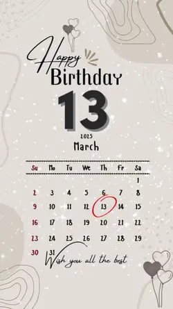 hbd 13 march 2025