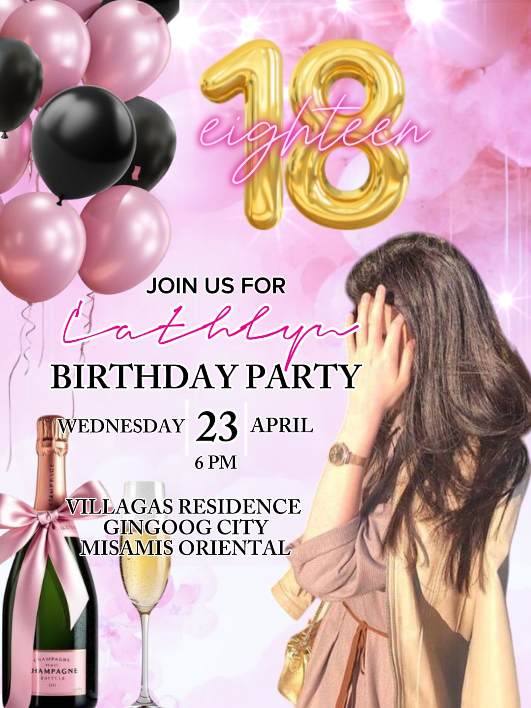 Invitaciones para una fiesta privada - Pippit, image size:1080x1440