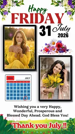 Friday 31 July 2026