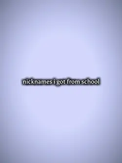 Nicknames