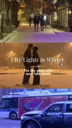 City Lights in Winte