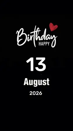 Hbd 13 August 2026 