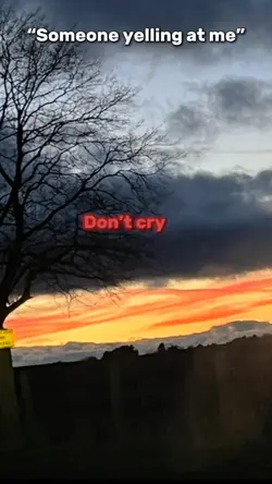 Don’t cry 