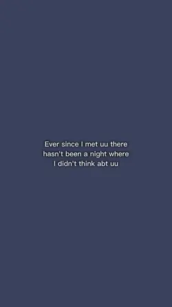 I think abt u