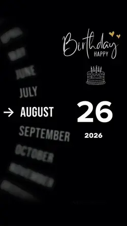 Hbd 26 August 2026