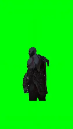 Kratos smiles