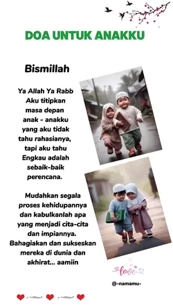 Doa untuk anakku