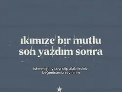 mutlu son yazdım