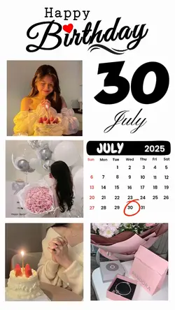 birthday 30 July
