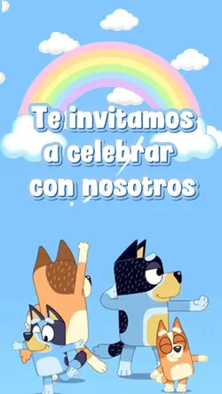 Invitación Bluey