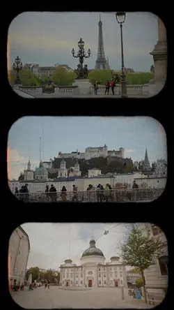 Retro film strip
