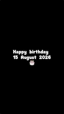 Birthday 15 August 