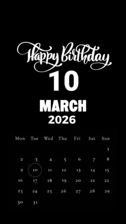 HBD 10 MARCH 2026