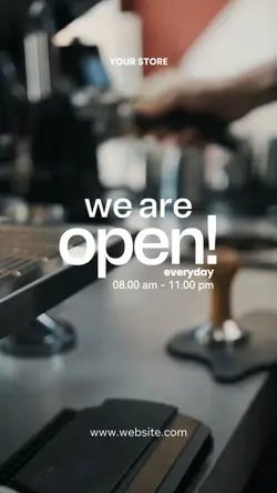 We Are Open