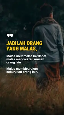 Jadilah orang malas
