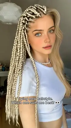 blonde boxbraids