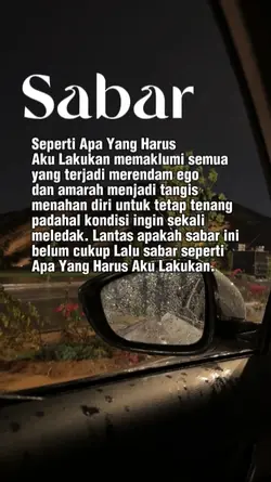 Sabar seperti apa