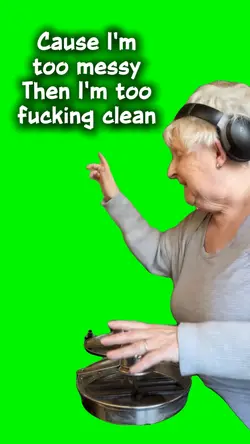 Too messy aunty