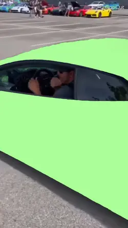 green screen car