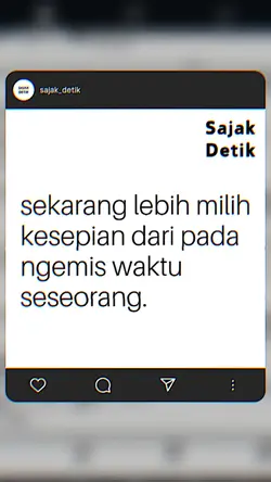 LEBIH MILIH KESEPIAN
