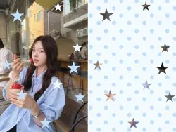 stars dots blue