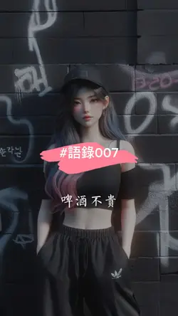 #語錄007#啤酒不貴,但它能醉